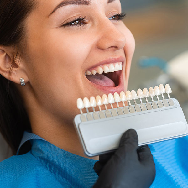 girl getting new veneers